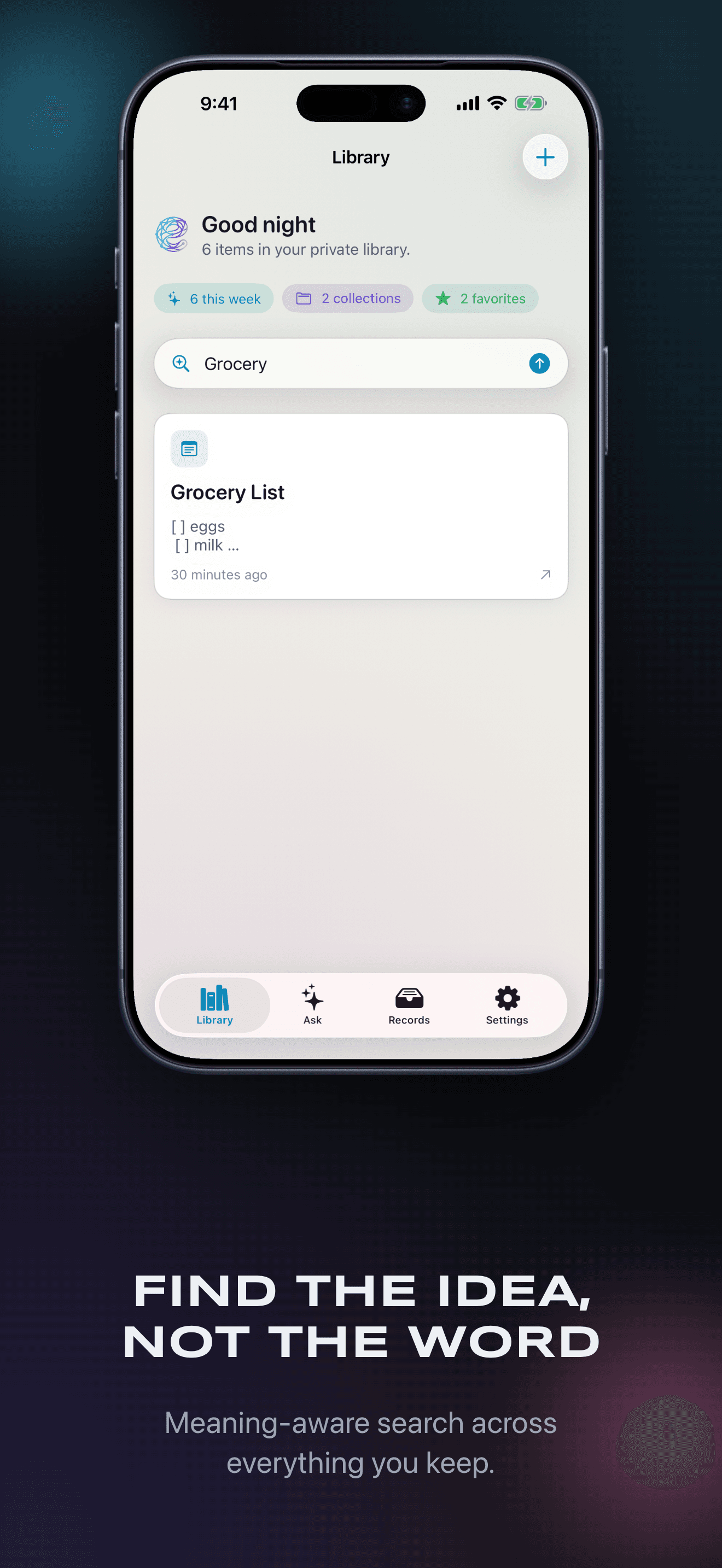 Engra — Search screen